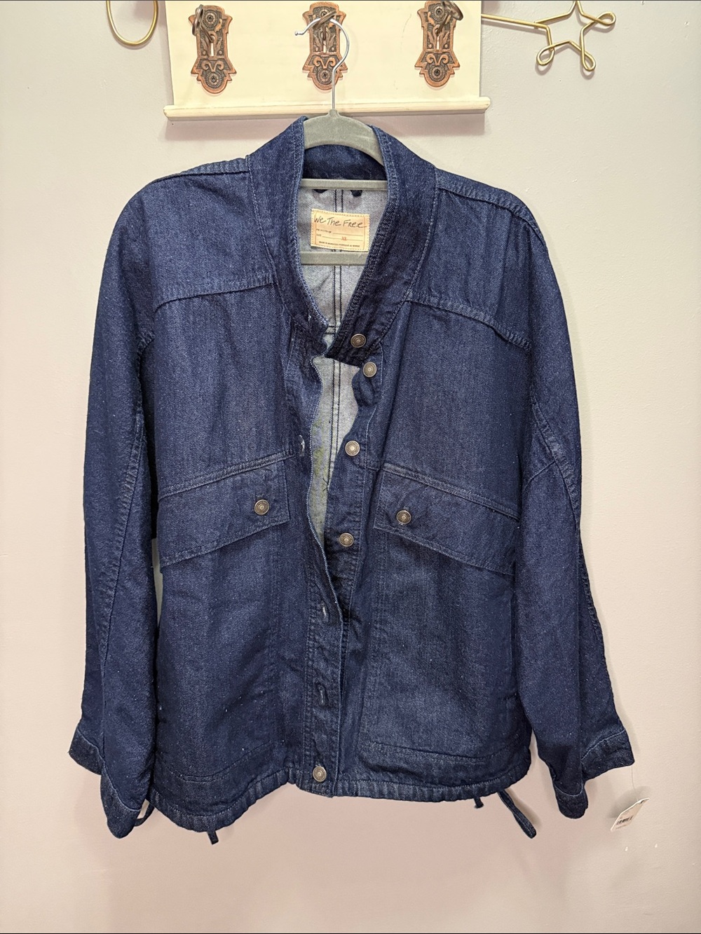 NWT Free People We the Free Casey Denim Jacket Size X-Large - Picture 5 of 8